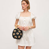 Emaline Satchel: Ivory