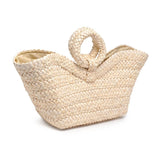 Edith Ring Handle Tote: Natural