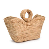 Edith Ring Handle Tote: Natural