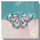 "Butterfly Kisses I" canvas print: 12X12 canvas print