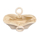 Edith Ring Handle Tote: Natural