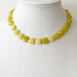 Maizy Heart Necklace, Chartreuse