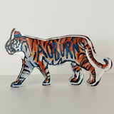 "Auburn Tiger II" acrylic shelfie: Large