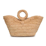 Edith Ring Handle Tote: Natural