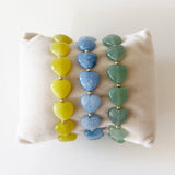 Maizy Heart Bracelets, Spring: Mint