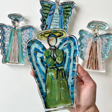 "Heavenly Angel Male" acrylic shelfie: Large