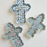 "Faithful Cross I" acrylic shelfie