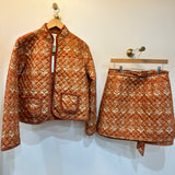 Nola Skirt in Cranberry Vines