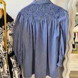 Striped Button Down Mini Dress