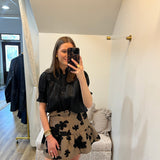 Jacquard Floral Skirt