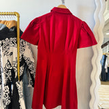 Utility Mini Dress in Crimson