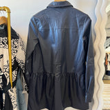 Vegan Leather Mini Dress