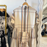 Plaid Mini Shirt Dress