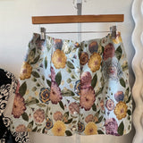 Jacquard Button Down Mini Skirt