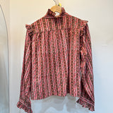 Shelbie Blouse in Cranberry