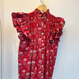 Jasmine Blouse in Merlot