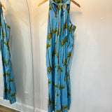 Melanie Maxi in Blue Palm