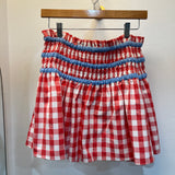 Gingham Contrast Mini Skirt