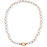 Pearl Necklace / Oval Clip / Pearl Necklace (No Charm)