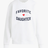 Favorite Daughter Heart Logo Sweatshirt in White