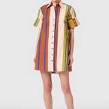 Dock Dress in Maple Stripes