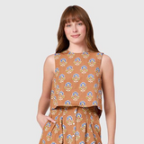 Crop Top in Maple Sprigs
