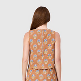 Crop Top in Maple Sprigs