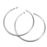 Stella Hoops in Silver