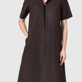 City Dress in Ganache