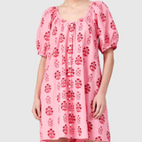 Day Dress in Scarlet Blossom