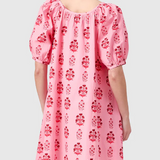 Day Dress in Scarlet Blossom