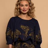 Georgie Top in Dancing Whale