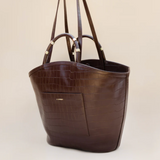 TOTE | Espresso Croc