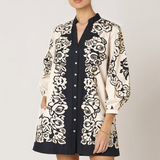 Lillian Mini Dress in Botanico