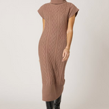 Shana Midi Dress in Woodrose