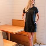 Mini Tee Dress in Black