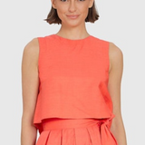 Crop Top in Cranberry