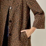 Animal Print Trench Coat