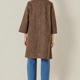 Animal Print Trench Coat