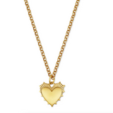 Small Heart of Gold Necklace 18"