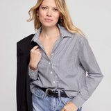 The LS Boxy Crop in Black/White