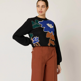 Emory Sweater in Mariposa/Black