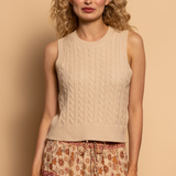 Caroline Cableknit Vest