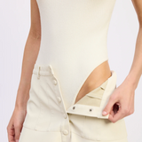 Roza Knit Bodysuit in Ecru
