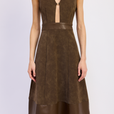 Miller Mixed Media Midi Dress