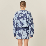 Fuzzy Flower Sweater