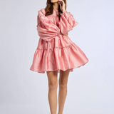 Mara Dress in Peony Taffeta