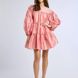Mara Dress in Peony Taffeta