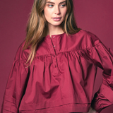 The Callah Shirt in Cab Red