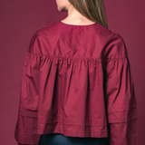 The Callah Shirt in Cab Red